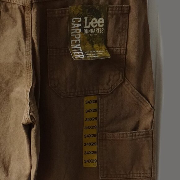 Lee Dungarees men's Carpenter jeans size 34 x 29, New With Tags, Aztec gold - Picture 2 of 12
